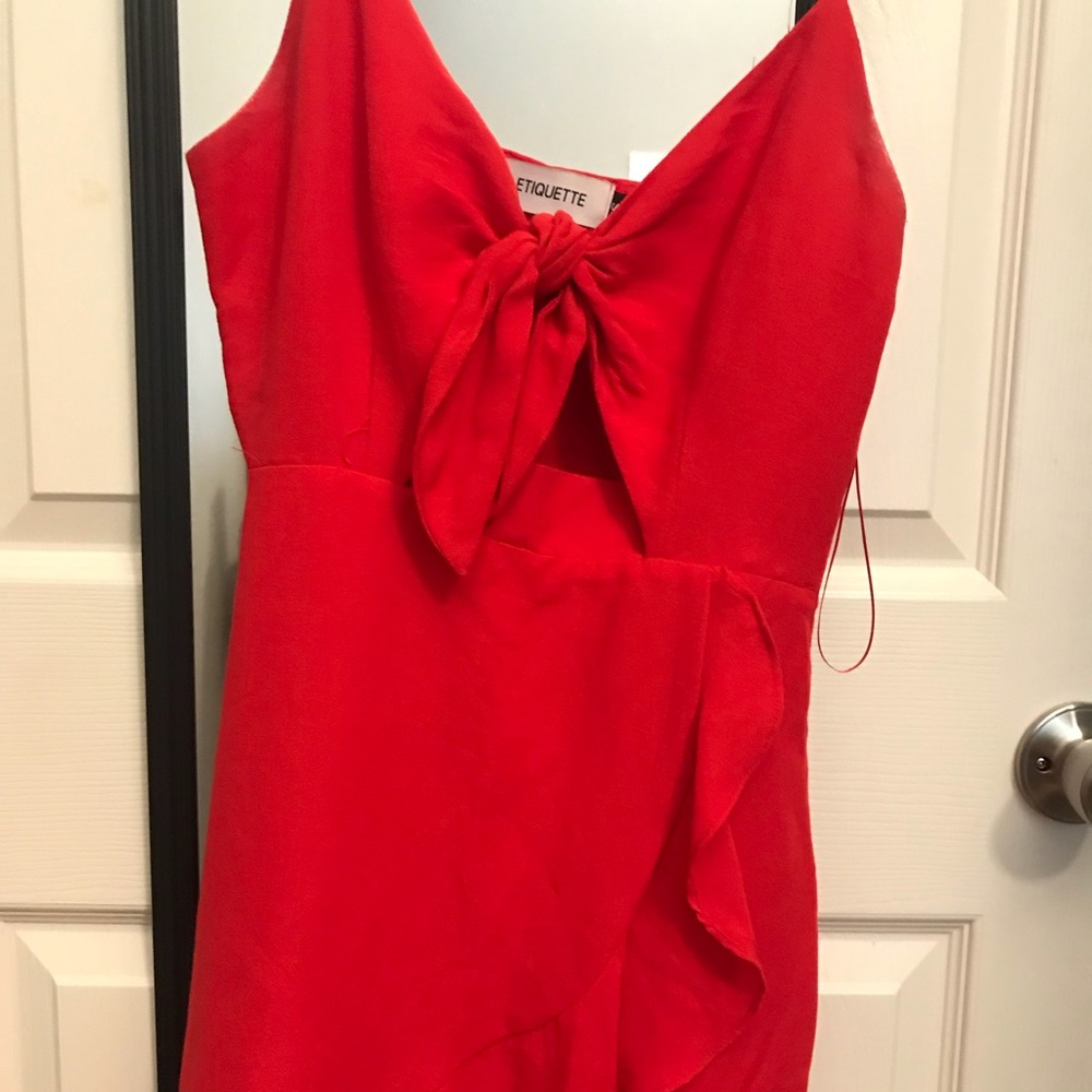Red Etiquette Dress View 2